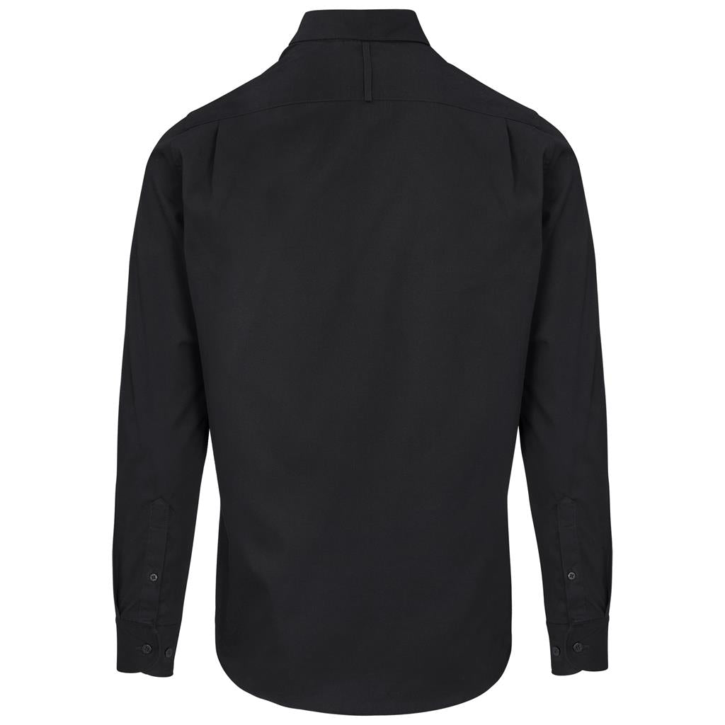 Mens Long Sleeve Cotton Twill Moderna Golf Shirt