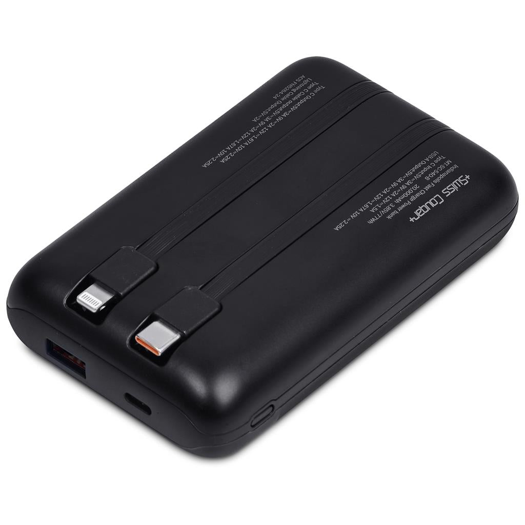 Swiss Cougar Indianapolis Fast Charge 22.5W Power Bank -20,000mAh