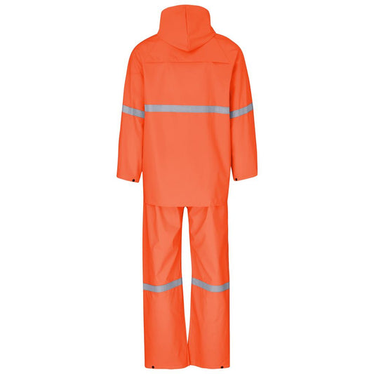 Light Duty Tornado Hi-Viz Reflective Rubberised Rainsuit - Orange