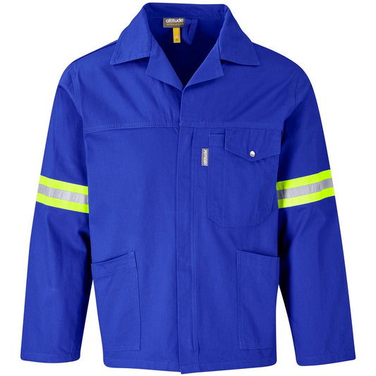 Artisan Premium 100% Cotton Jacket - Reflective Arms - Yellow Tape