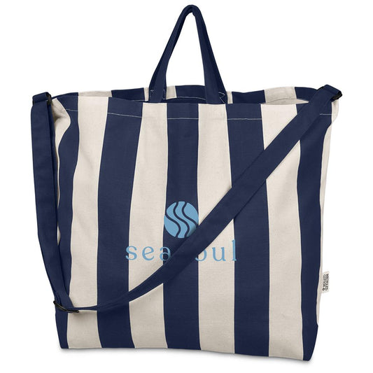 Okiyo Natsuri Recycled Cotton Canvas Large Beach Bag