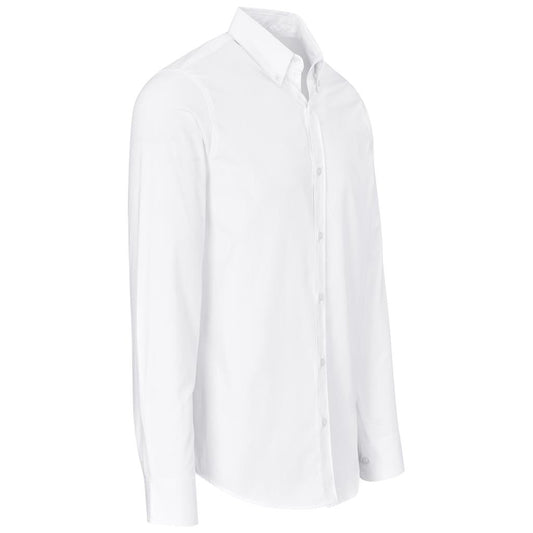Mens Long Sleeve Cotton Twill Moderna  Golf Shirt