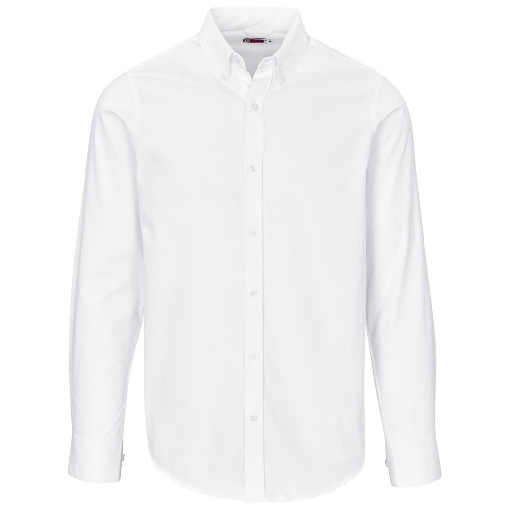 Mens Long Sleeve Cotton Twill Moderna  Golf Shirt