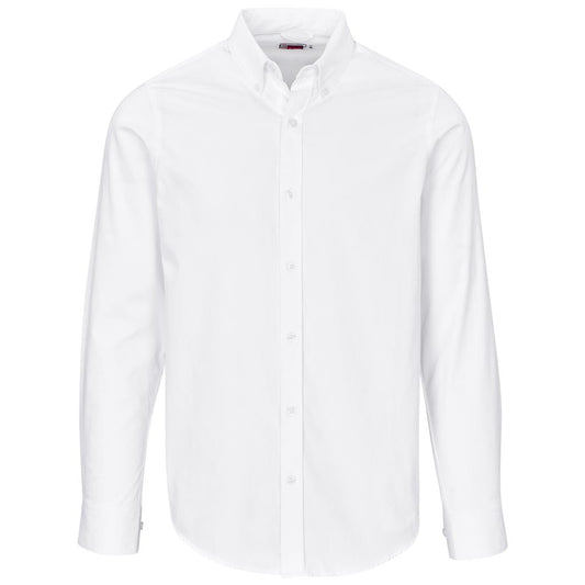 Mens Long Sleeve Cotton Twill Moderna  Golf Shirt