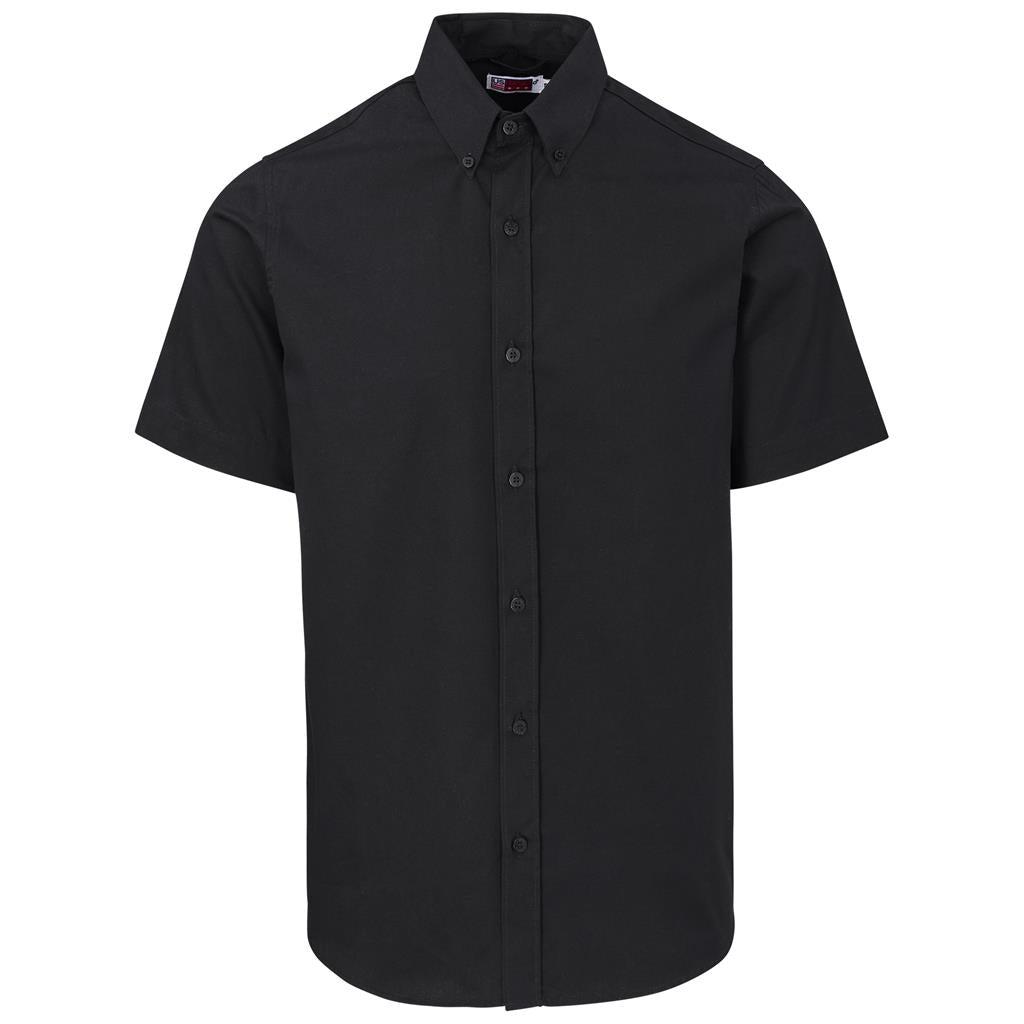 Mens Short Sleeve Cotton Twill Moderna Golf Shirt