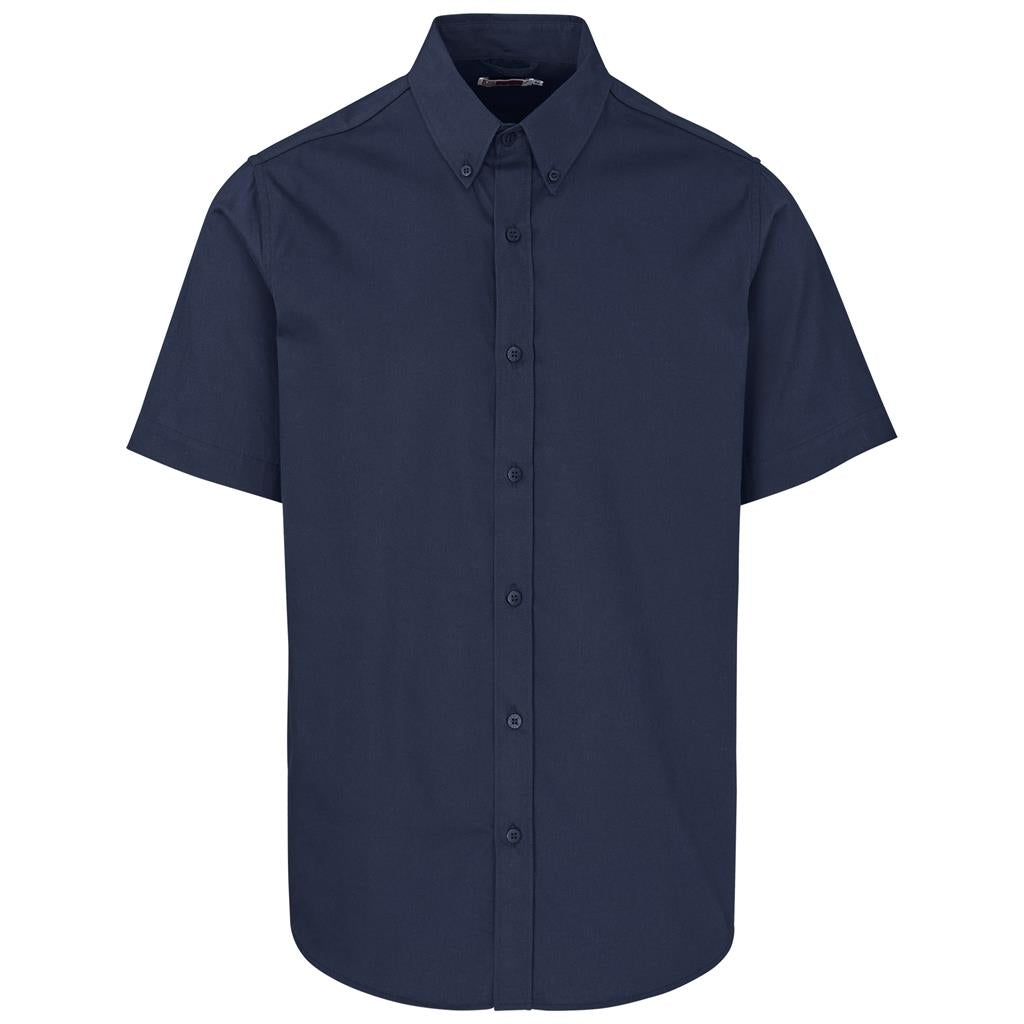Mens Short Sleeve Cotton Twill Moderna Golf Shirt