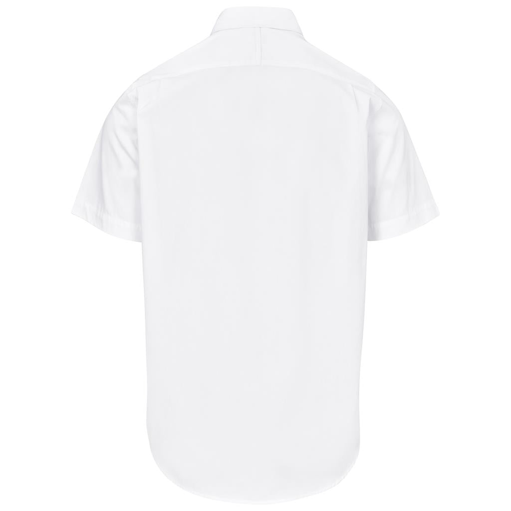 Mens Short Sleeve Cotton Twill Moderna Golf Shirt
