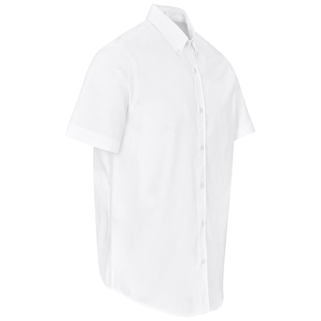Mens Short Sleeve Cotton Twill Moderna Golf Shirt
