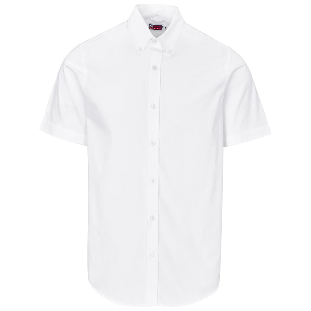 Mens Short Sleeve Cotton Twill Moderna Golf Shirt