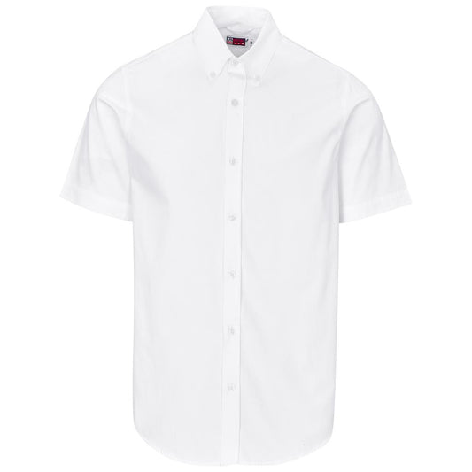 Mens Short Sleeve Cotton Twill Moderna Golf Shirt
