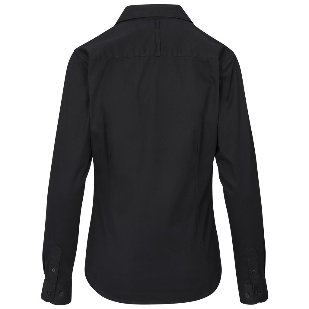 Ladies Long Sleeve Cotton Twill Moderna Golf Shirt