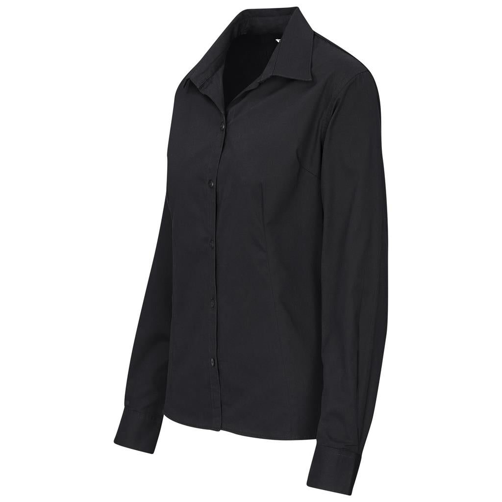 Ladies Long Sleeve Cotton Twill Moderna Golf Shirt