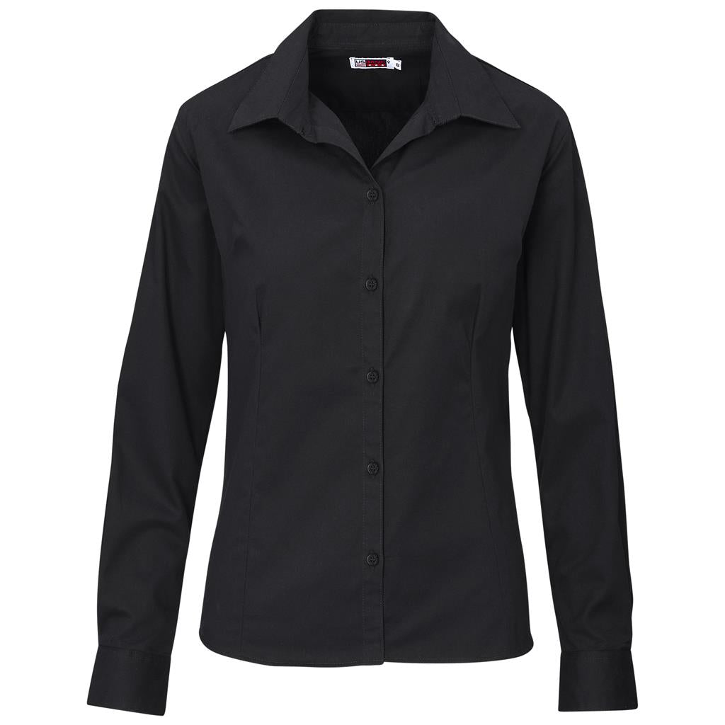 Ladies Long Sleeve Cotton Twill Moderna Golf Shirt