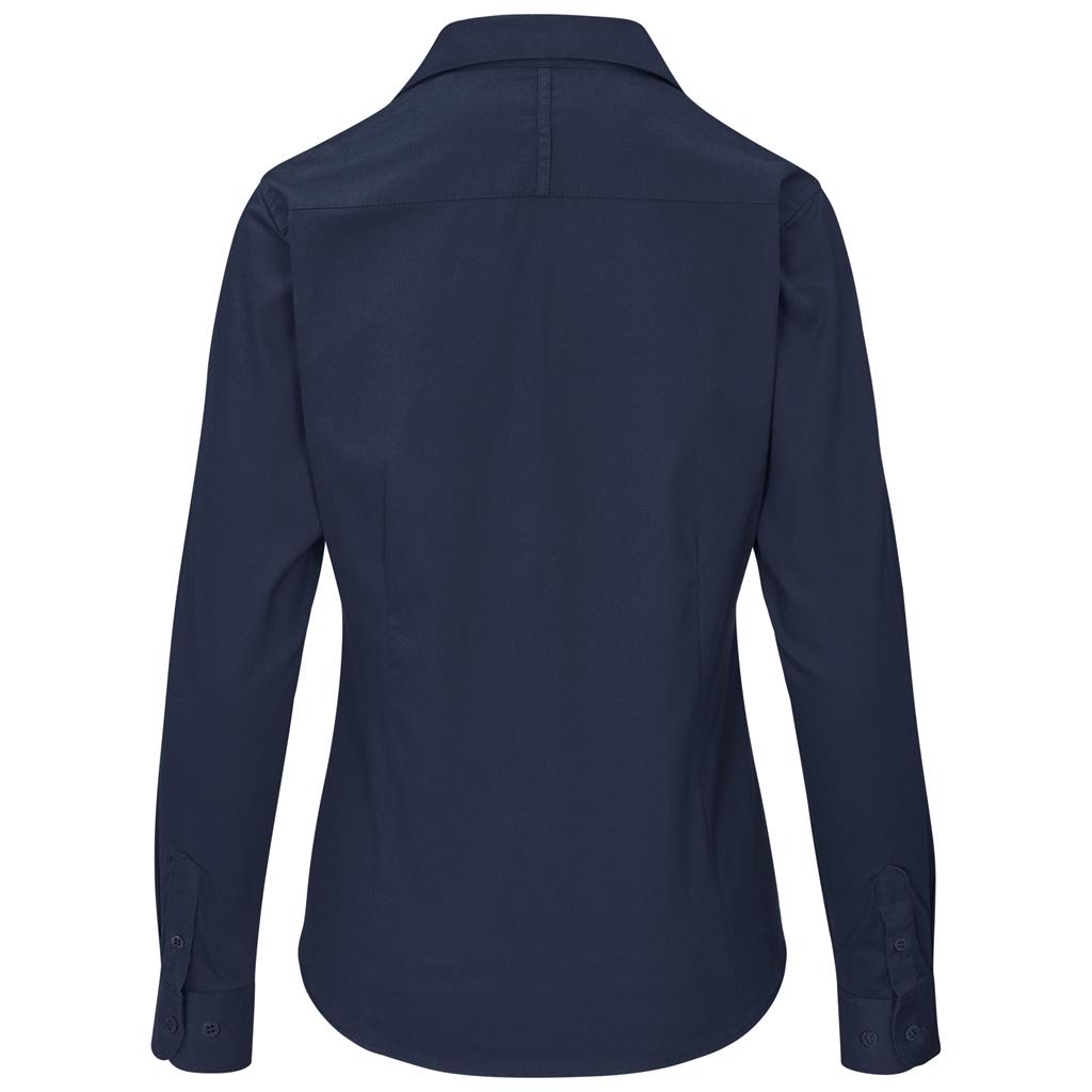 Ladies Long Sleeve Cotton Twill Moderna Golf Shirt