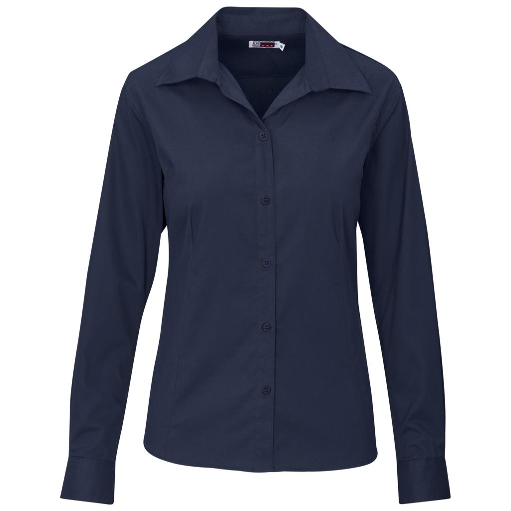 Ladies Long Sleeve Cotton Twill Moderna Golf Shirt