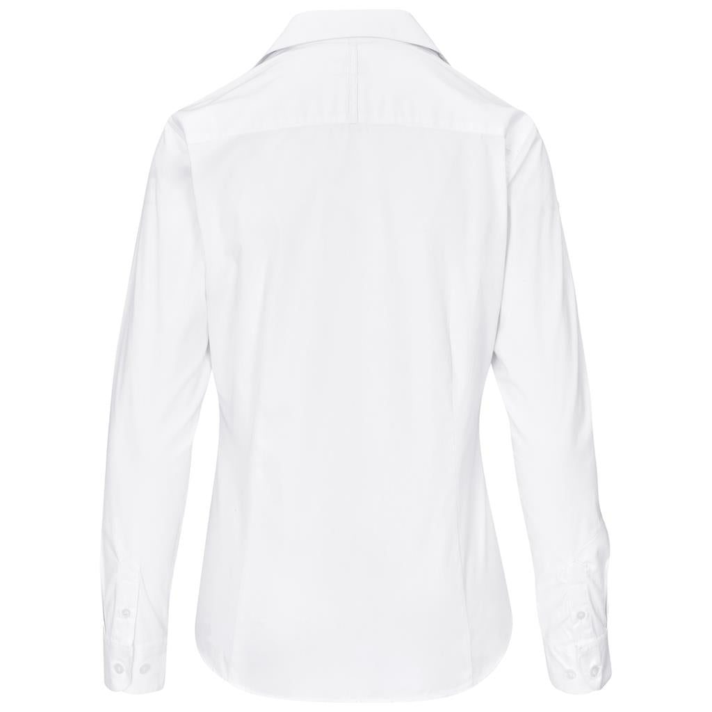 Ladies Long Sleeve Cotton Twill Moderna Golf Shirt