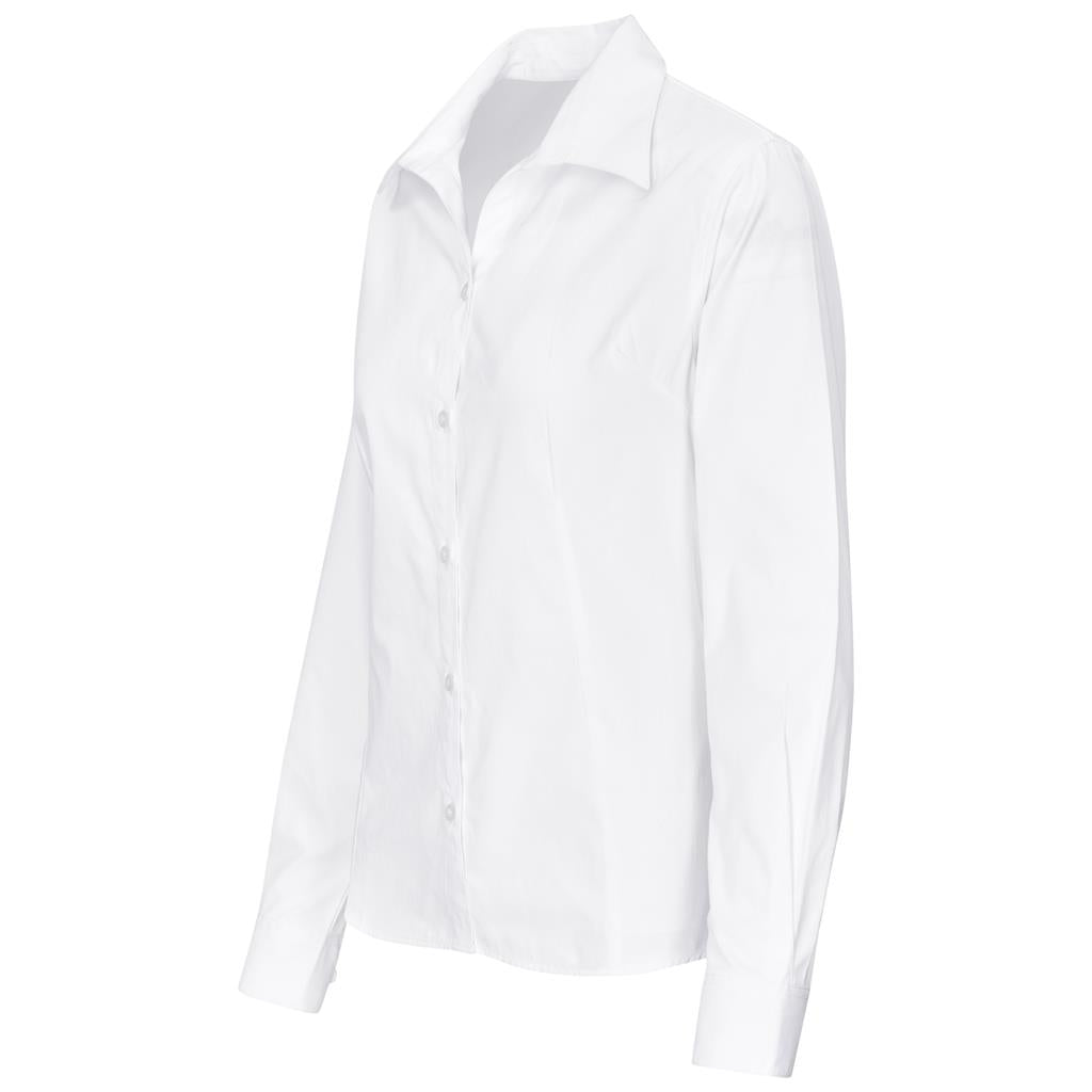 Ladies Long Sleeve Cotton Twill Moderna Golf Shirt