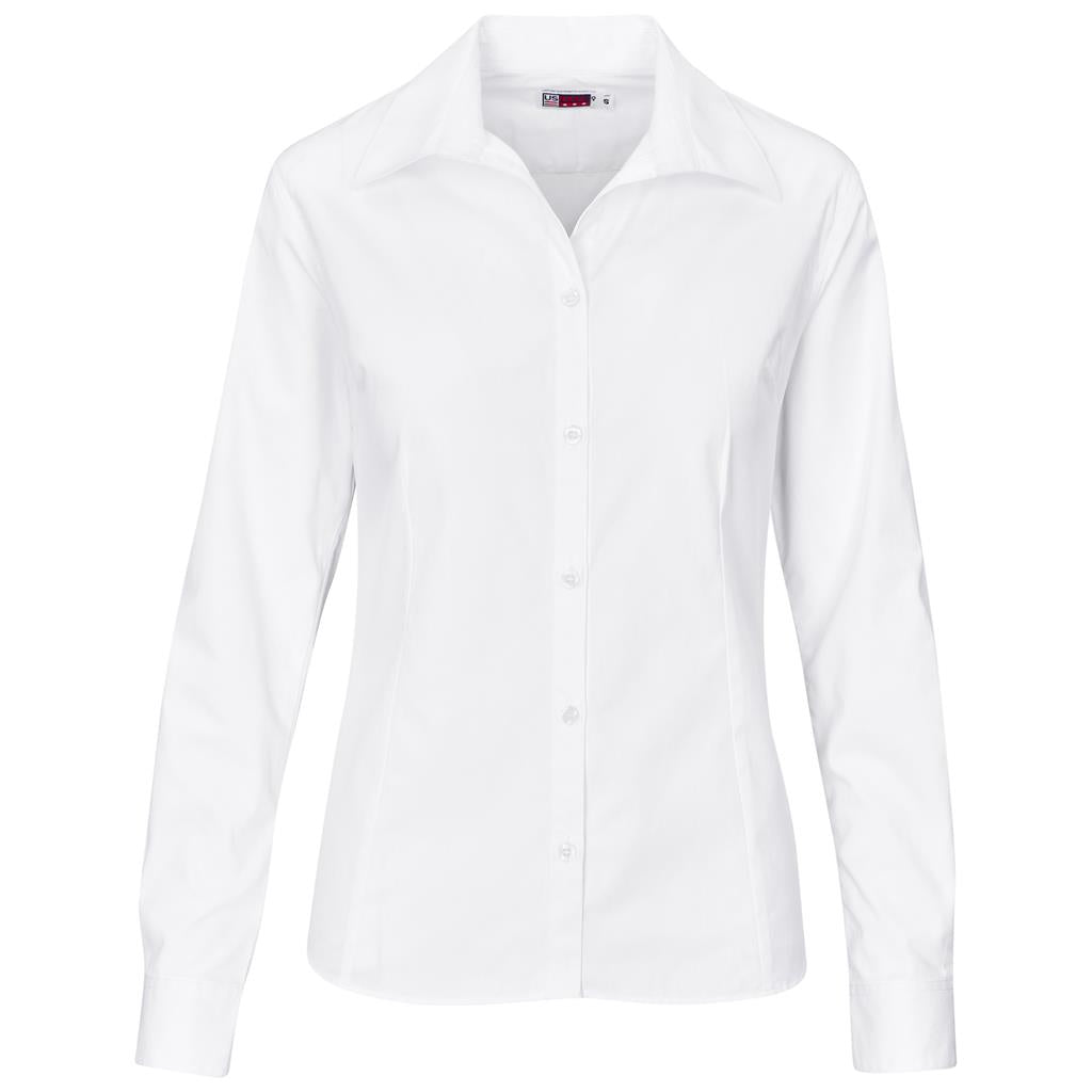 Ladies Long Sleeve Cotton Twill Moderna Golf Shirt