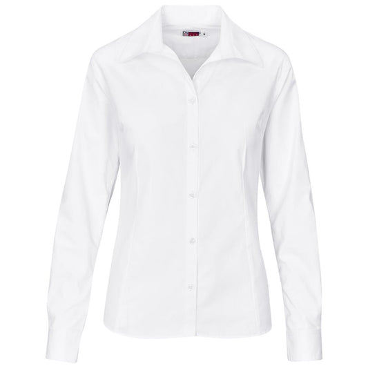 Ladies Long Sleeve Cotton Twill Moderna Golf Shirt