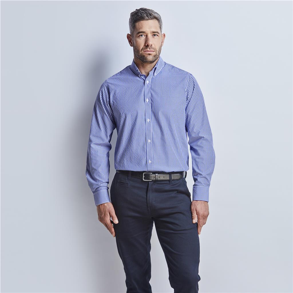 Mens Long Sleeve Ashford Golf Shirt