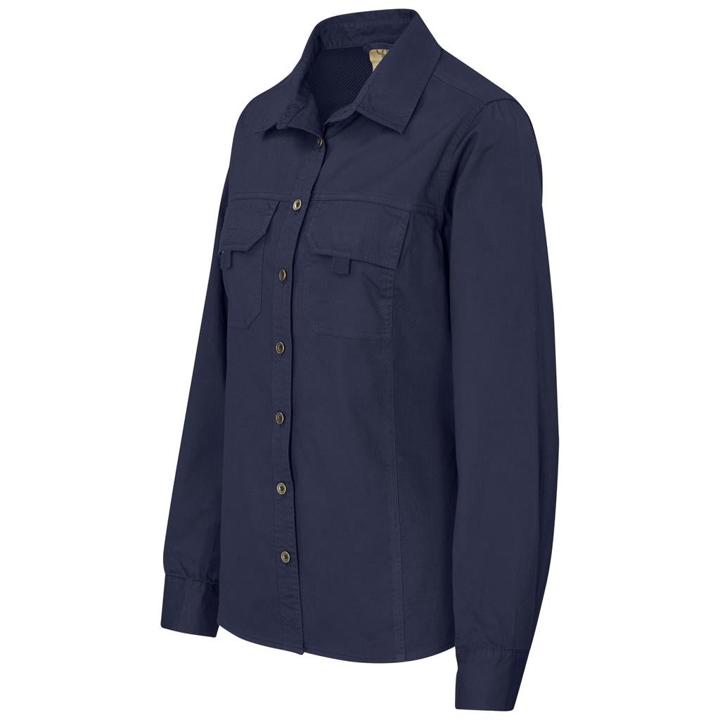 Ladies Long Sleeve Mawenzi Twill Shirt