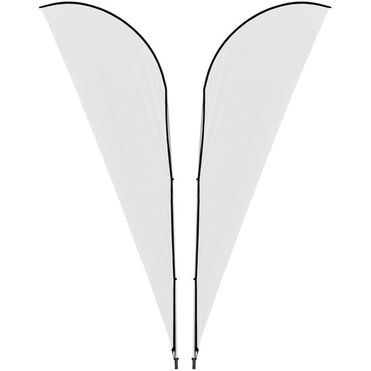 Legend 4M Sublimated Sharkfin Double-Sided Flying Banner - 1 complete unit