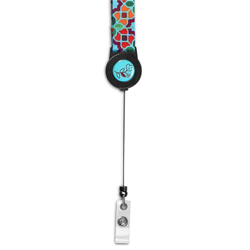 Altitude Badge Reel Double-Sided Satin Lanyard