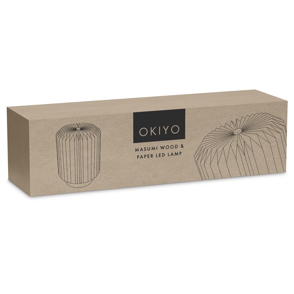 Okiyo Masumi Wood & Paper LED Lamp