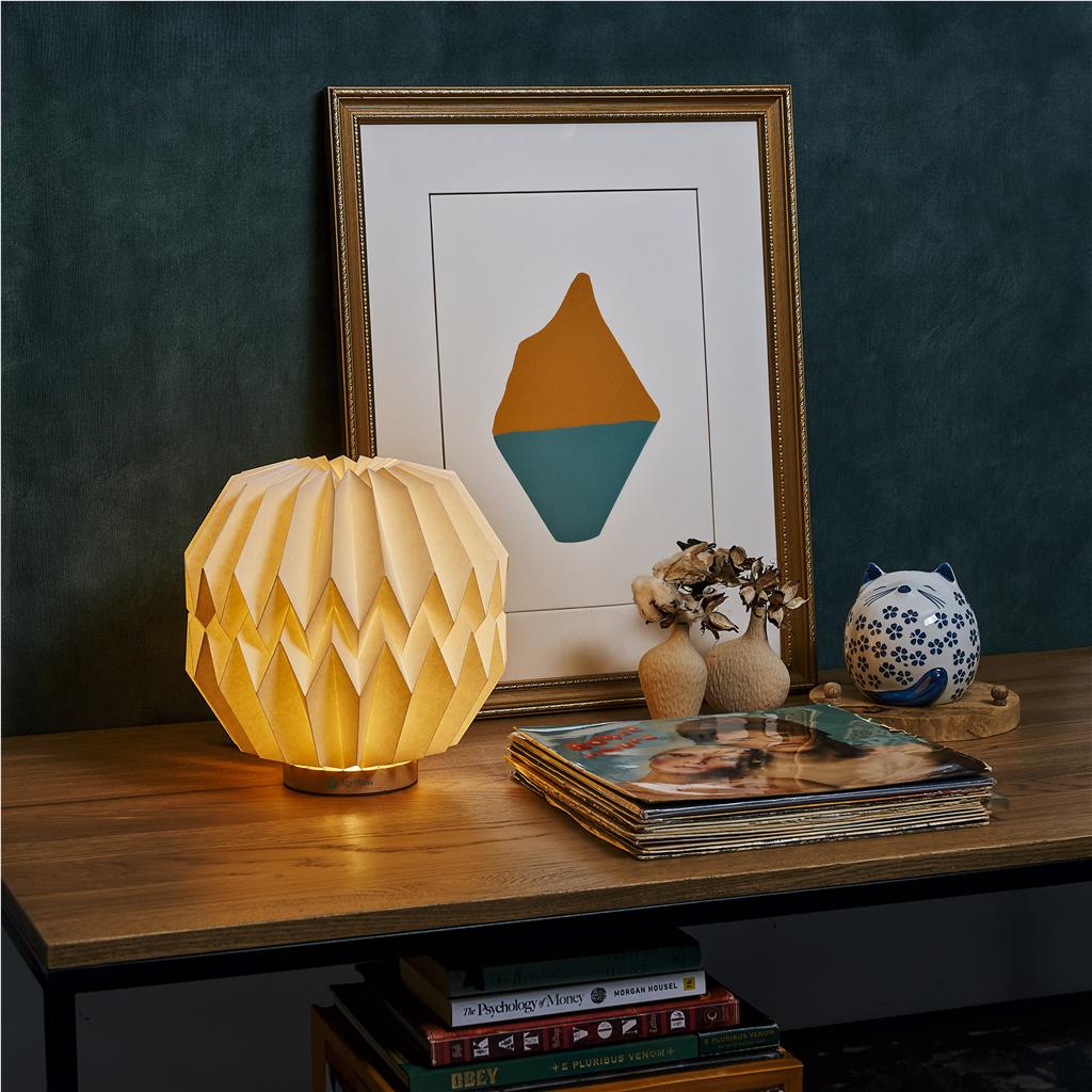 Okiyo Kosuke Wood & Paper LED Lamp